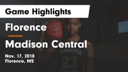 Florence  vs Madison Central  Game Highlights - Nov. 17, 2018