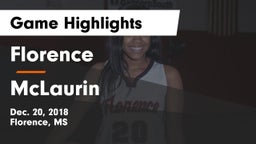 Florence  vs McLaurin  Game Highlights - Dec. 20, 2018