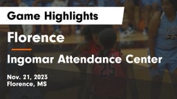 Florence  vs Ingomar Attendance Center Game Highlights - Nov. 21, 2023