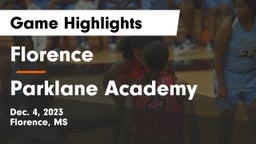 Florence  vs Parklane Academy  Game Highlights - Dec. 4, 2023