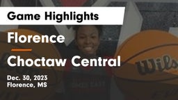 Florence  vs Choctaw Central  Game Highlights - Dec. 30, 2023