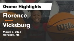 Florence  vs Vicksburg  Game Highlights - March 8, 2024