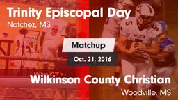 Matchup: Trinity Episcopal Da vs. Wilkinson County Christian  2016