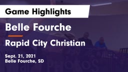 Belle Fourche  vs Rapid City Christian  Game Highlights - Sept. 21, 2021