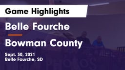Belle Fourche  vs Bowman County  Game Highlights - Sept. 30, 2021