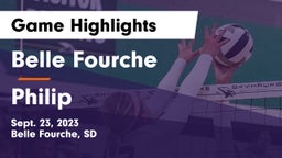 Belle Fourche  vs Philip Game Highlights - Sept. 23, 2023