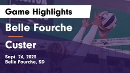 Belle Fourche  vs Custer  Game Highlights - Sept. 26, 2023