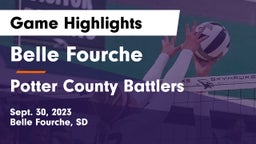 Belle Fourche  vs Potter County Battlers Game Highlights - Sept. 30, 2023