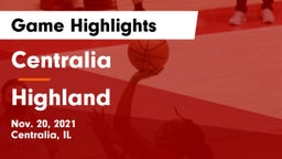 Centralia  vs Highland  Game Highlights - Nov. 20, 2021