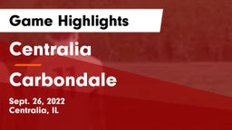 Centralia  vs Carbondale  Game Highlights - Sept. 26, 2022