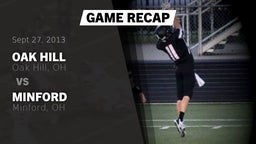 Recap: Oak Hill  vs. Minford  2013