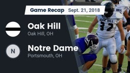 Recap: Oak Hill  vs. Notre Dame  2018
