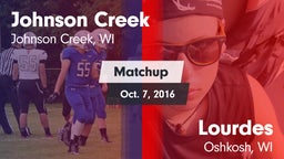 Matchup: Johnson Creek vs. Lourdes  2016