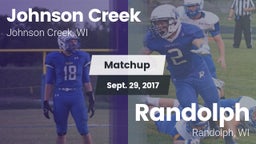 Matchup: Johnson Creek vs. Randolph  2017