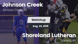 Matchup: Johnson Creek vs. Shoreland Lutheran  2018