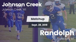Matchup: Johnson Creek vs. Randolph  2018