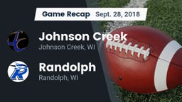 Recap: Johnson Creek  vs. Randolph  2018