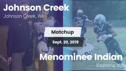 Matchup: Johnson Creek vs. Menominee Indian  2019