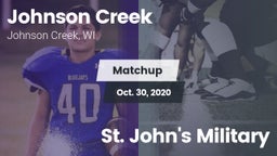 Matchup: Johnson Creek vs. St. John's Military 2020