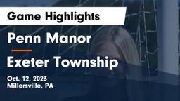 Penn Manor   vs Exeter Township  Game Highlights - Oct. 12, 2023