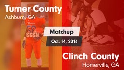 Matchup: Turner County vs. Clinch County  2016
