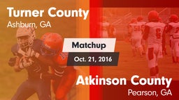 Matchup: Turner County vs. Atkinson County  2016