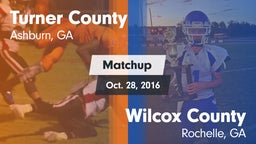 Matchup: Turner County vs. Wilcox County  2016