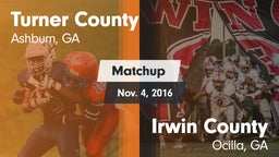 Matchup: Turner County vs. Irwin County  2016