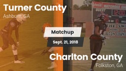 Matchup: Turner County vs. Charlton County  2018