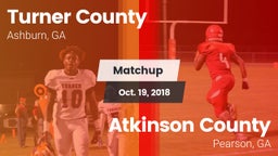 Matchup: Turner County vs. Atkinson County  2018