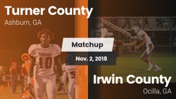 Matchup: Turner County vs. Irwin County  2018