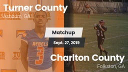 Matchup: Turner County vs. Charlton County  2019