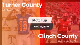Matchup: Turner County vs. Clinch County  2019