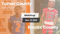 Matchup: Turner County vs. Brooks County  2020