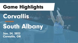Corvallis  vs South Albany  Game Highlights - Jan. 24, 2022