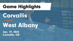 Corvallis  vs West Albany Game Highlights - Jan. 19, 2023