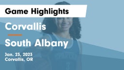 Corvallis  vs South Albany Game Highlights - Jan. 23, 2023