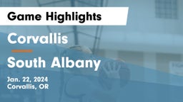 Corvallis  vs South Albany  Game Highlights - Jan. 22, 2024