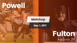 Matchup: Powell vs. Fulton  2017