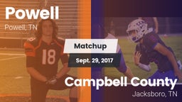 Matchup: Powell vs. Campbell County  2017