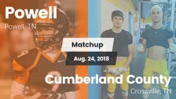 Matchup: Powell vs. Cumberland County  2018