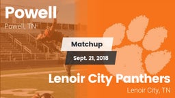 Matchup: Powell vs. Lenoir City Panthers 2018