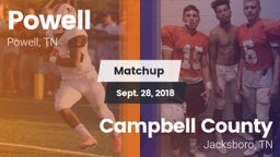 Matchup: Powell vs. Campbell County  2018