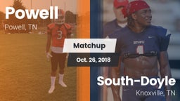 Matchup: Powell vs. South-Doyle  2018