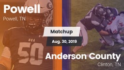 Matchup: Powell vs. Anderson County  2019