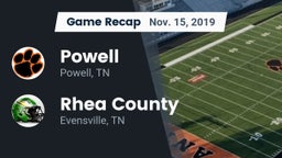 Recap: Powell  vs. Rhea County  2019