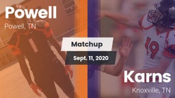 Matchup: Powell vs. Karns  2020