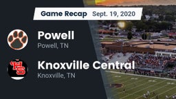 Recap: Powell  vs. Knoxville Central  2020