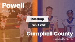 Matchup: Powell vs. Campbell County  2020