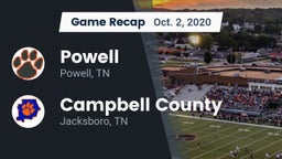 Recap: Powell  vs. Campbell County  2020